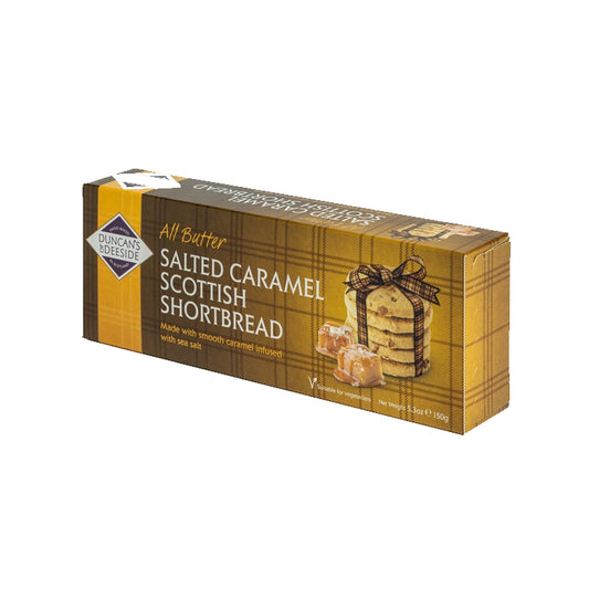 Duncans Salted Caramel All Butter Shortbread 150g