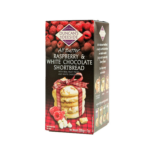Duncans All Butter Raspberry & White Choc Chip 200g