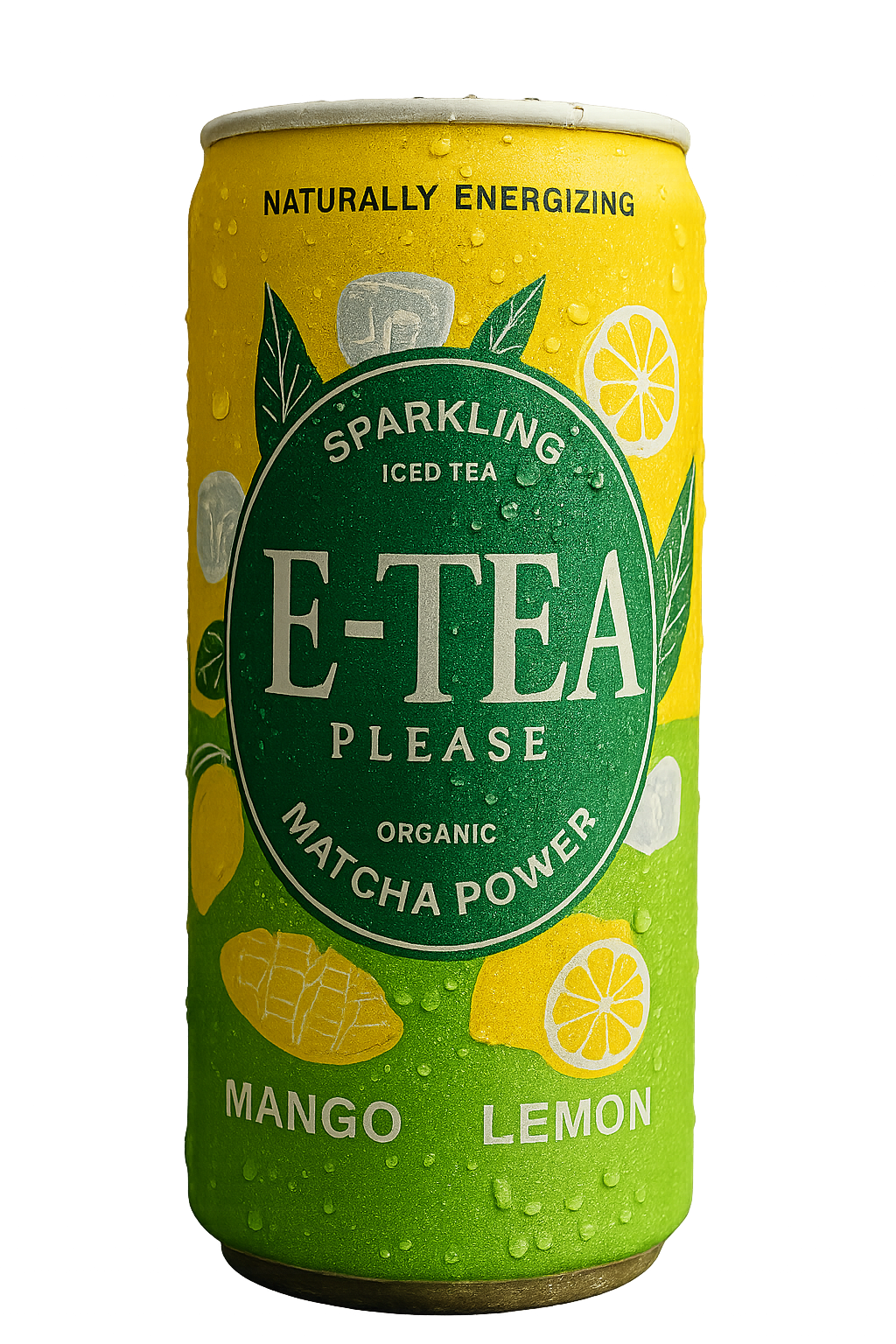 E Tea Iced Matcha Mango-Lemon Drink 250ml Six Pack