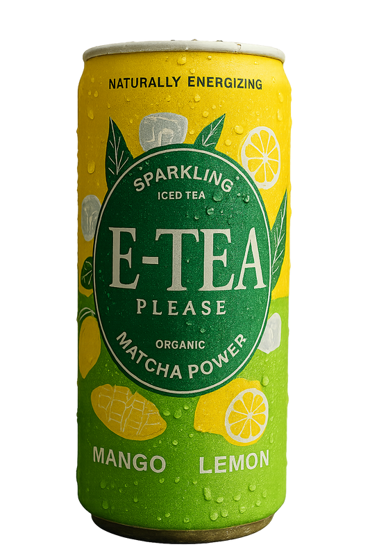 E Tea Iced Matcha Mango-Lemon Drink 250ml Six Pack