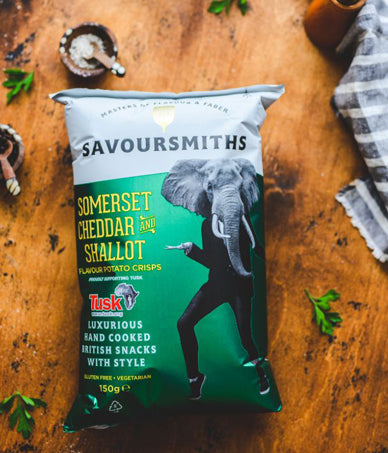 Savoursmith´s Crisps Somerset Cheddar & Shallot 150g