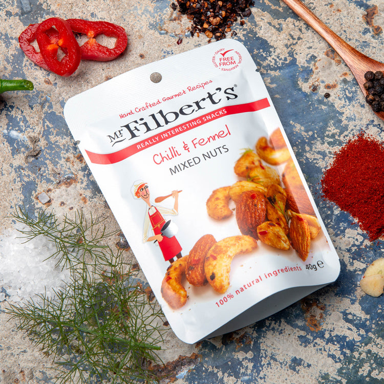 Mr. Filbert's Chilli & Fennel Mixed Nuts 40g