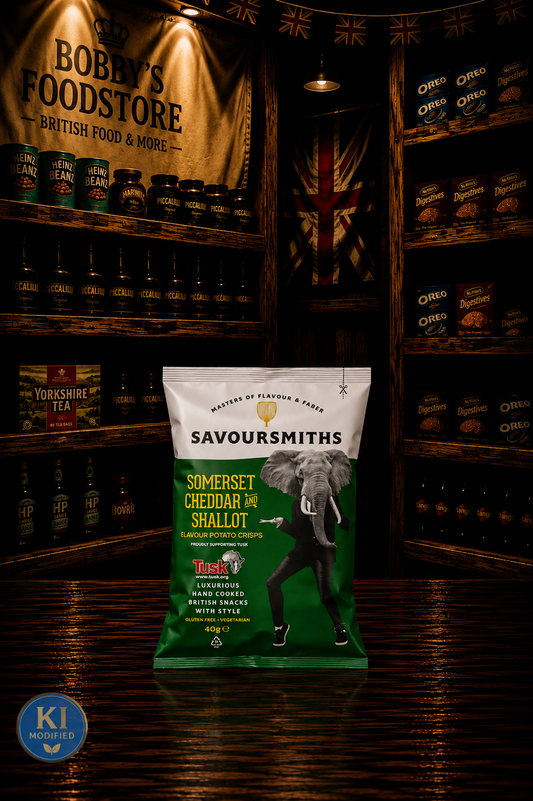 Savoursmith´s Crisps Somerset Cheddar & Shallot 40g