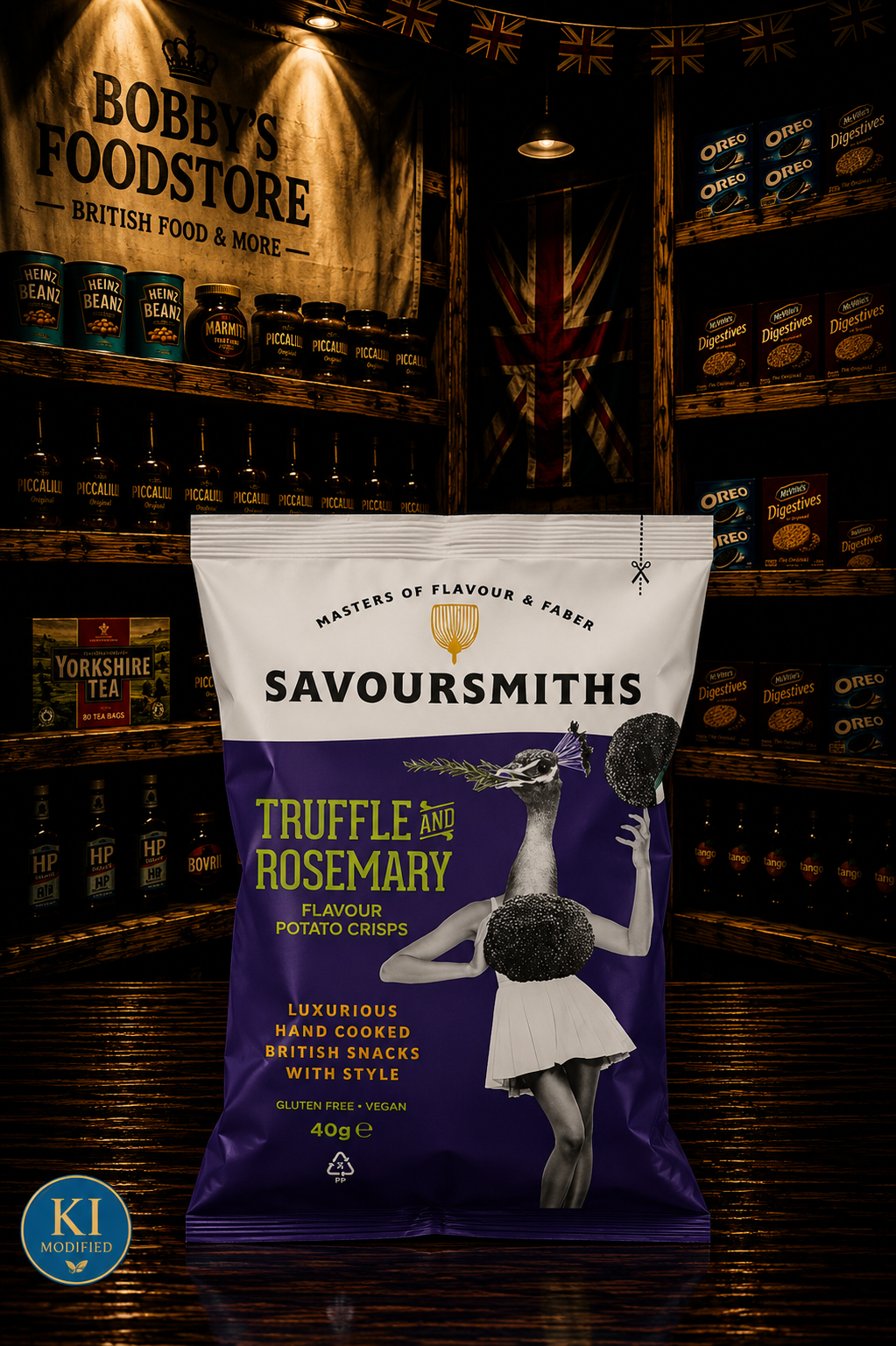 Savoursmith´s Crisps Truffle and Rosemary 150g