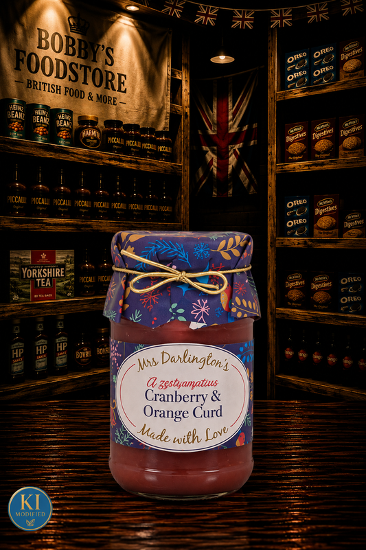 Mrs Darlingtons Cranberry & Orange Curd (Gold tie) 320g
