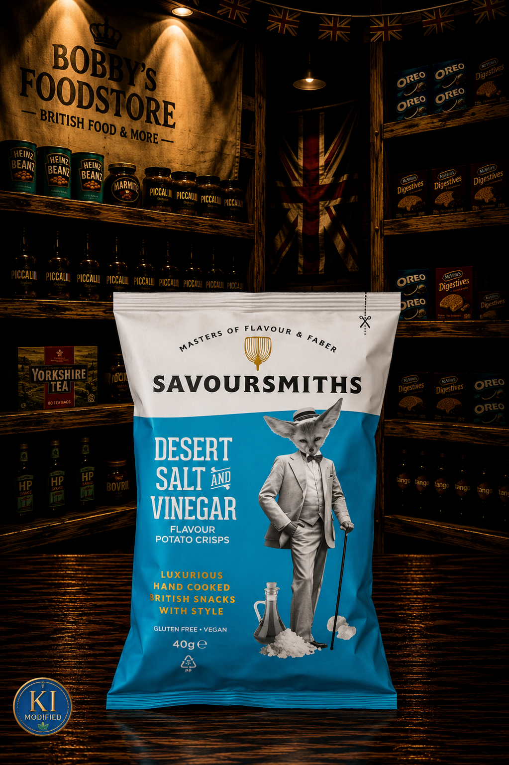 Savoursmith´s Crisps Desert Salt & Vinegar 150g