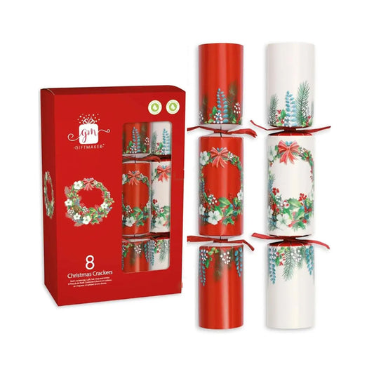 Giftmaker Traditional Foliage Christmas Crackers 8 Pack