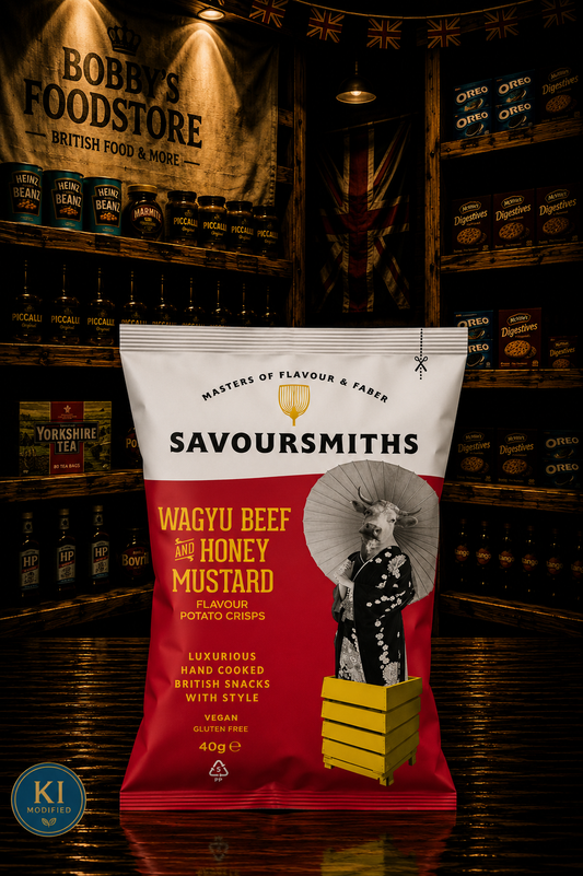 Savoursmith´s Crisps Wagyu Beef and Honey Mustard  150g