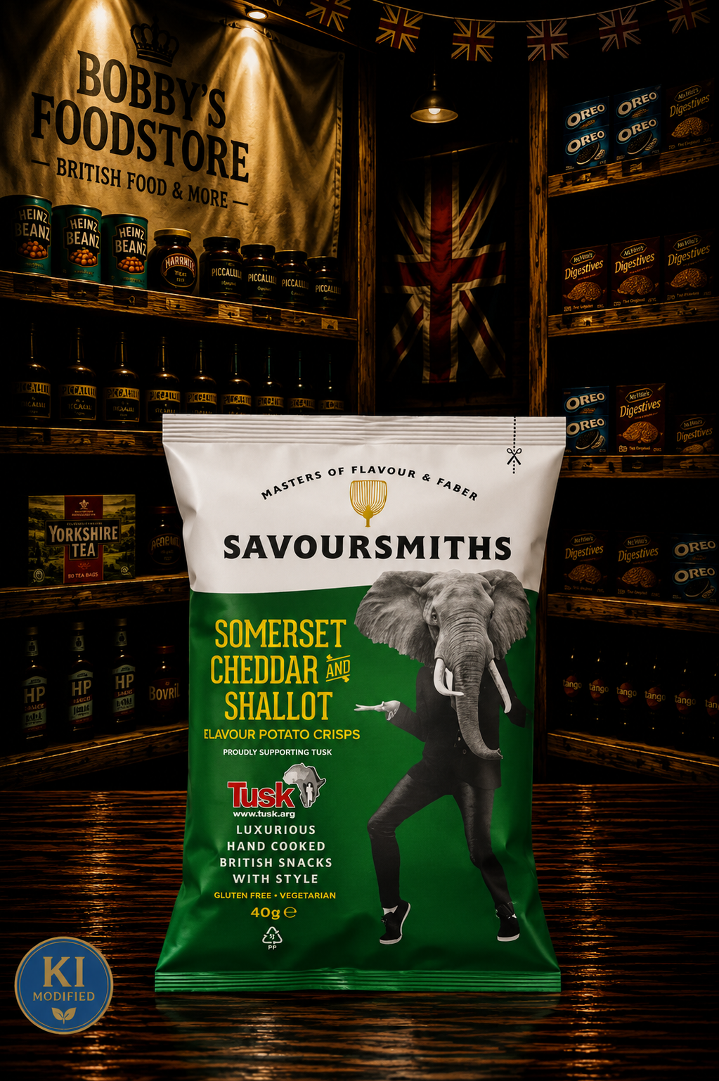 Savoursmith´s Crisps Somerset Cheddar & Shallot 150g
