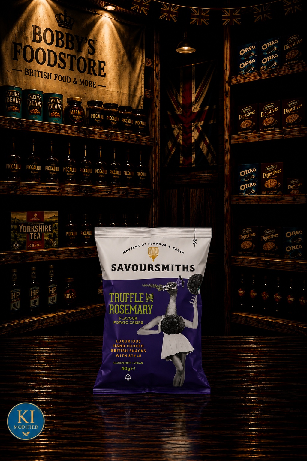 Savoursmith´s Crisps Truffle and Rosemary 40g