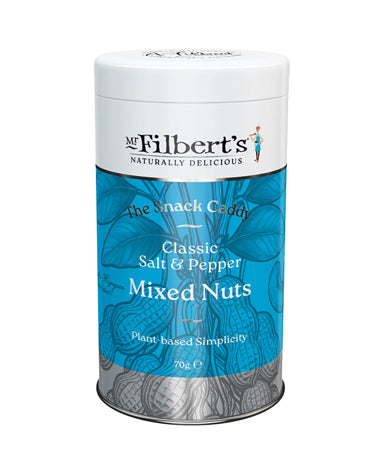 Mr Filberts Classic Salt & Pepper Mixed Nuts Gift Tin (70g)