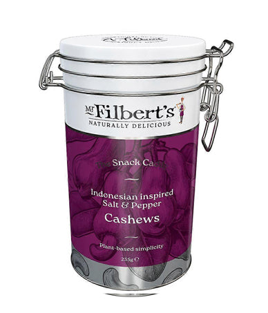 Mr Filberts Salt & Pepper Cashews Gifting Tin 235g