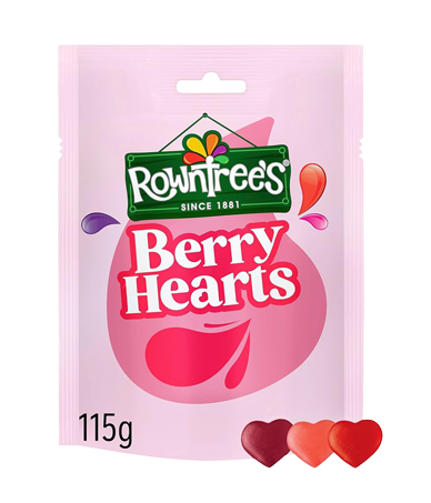 Rowntree's Berry Hearts Sweets 115g