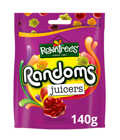 Rowntree's Randoms Juicers Sweets Sharing Bag 140g
