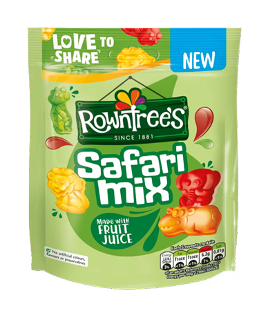 Rowntree's Safari Mix Sweets Sharing Bag 115g