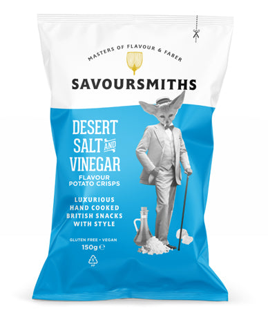 Savoursmith´s Crisps Desert Salt & Vinegar 150g
