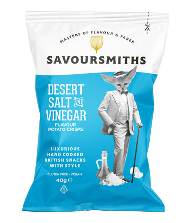 Savoursmith´s Crisps Desert Salt & Vinegar 40g