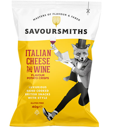 Savoursmith´s Crisps Italian Cheese and Wine 40g