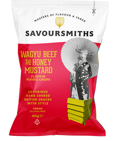 Savoursmith´s Crisps Wagyu Beef and Honey Mustard  (VEGAN) 40g