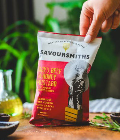 Savoursmith´s Crisps Wagyu Beef and Honey Mustard  150g