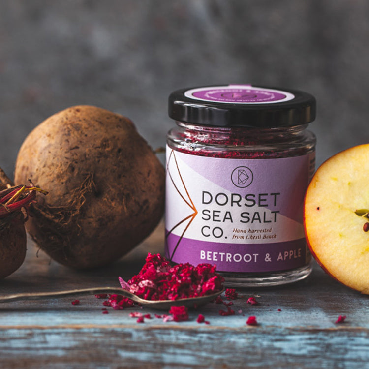 Dorset Beetroot & Apple infused Sea Salt Jar 100g