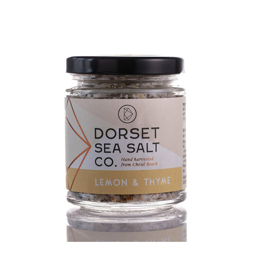 Dorset Lemon & Thyme Infused Sea Salt Jar 100g