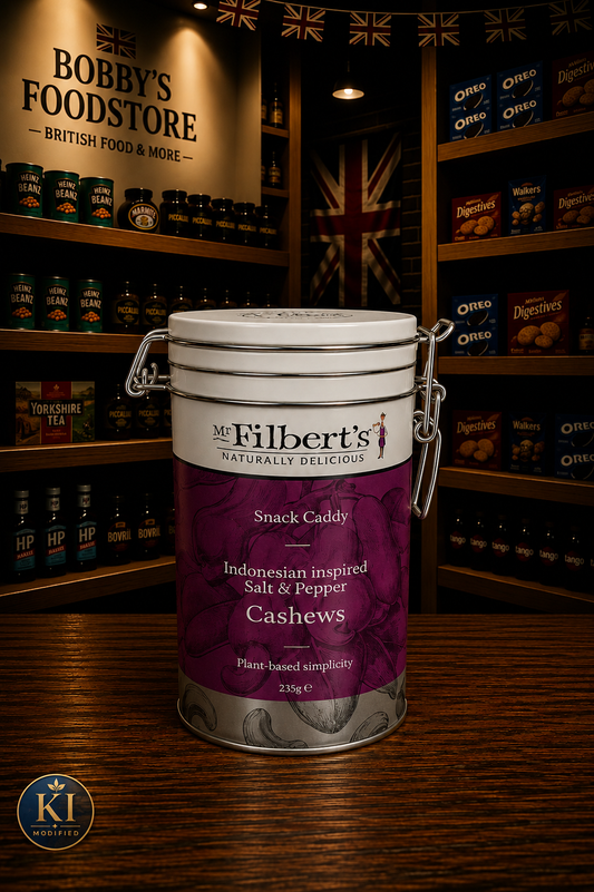 Mr Filberts Salt & Pepper Cashews Gifting Tin 235g