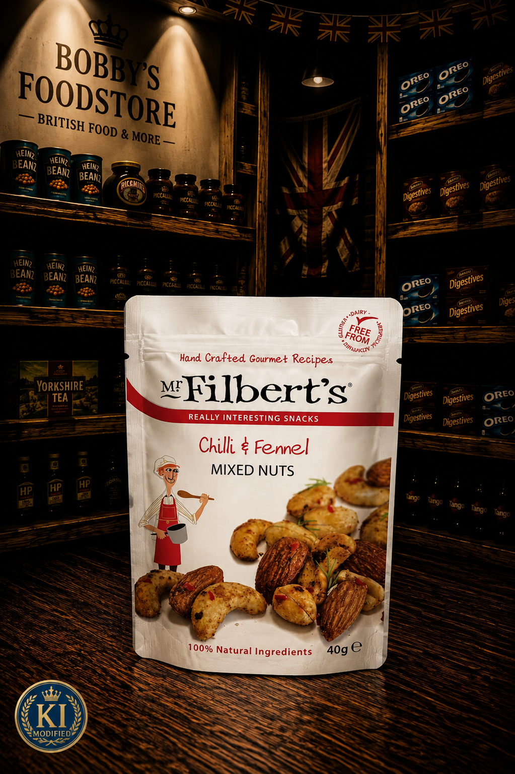 Mr. Filbert's Chilli & Fennel Mixed Nuts 40g