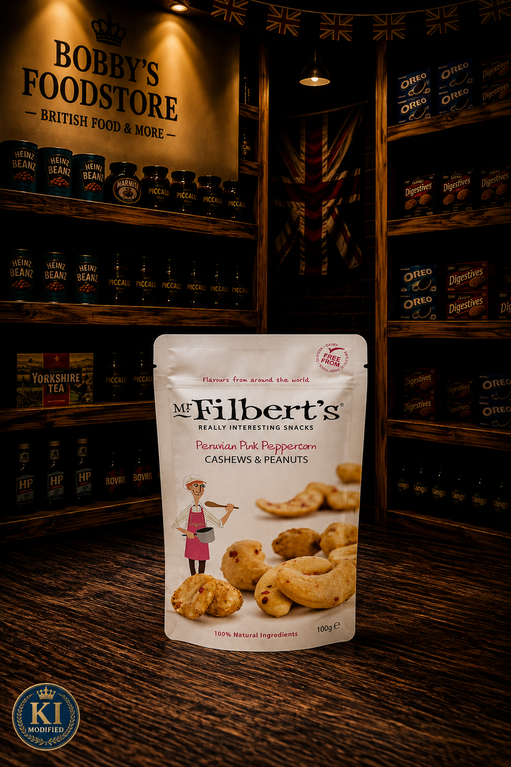 Mr. Filbert's Peruvian Pink Peppercorn Cashews & Peanuts 100g