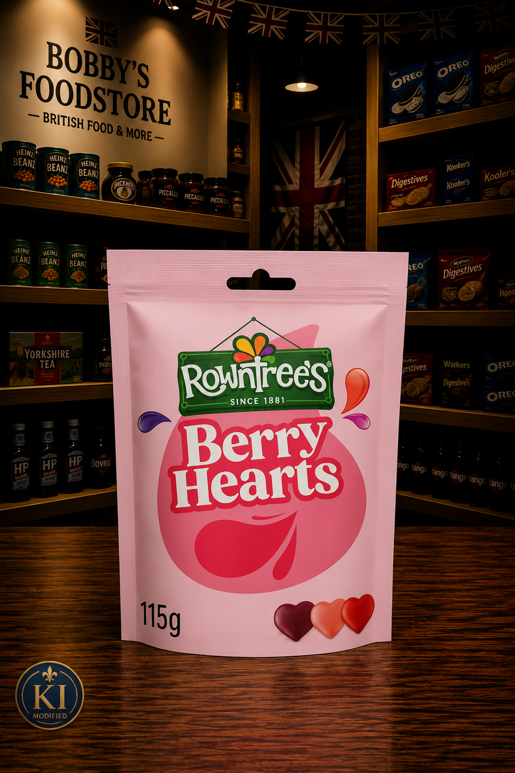 Rowntree's Berry Hearts Sweets 115g