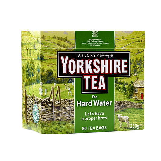 Yorkshire Hard Water 80 Tea Bags 250g